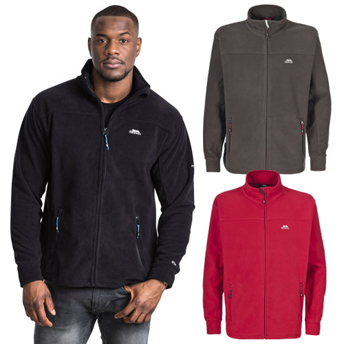 Mens Trespass Bernal Heavyweight Zip Fleece-0