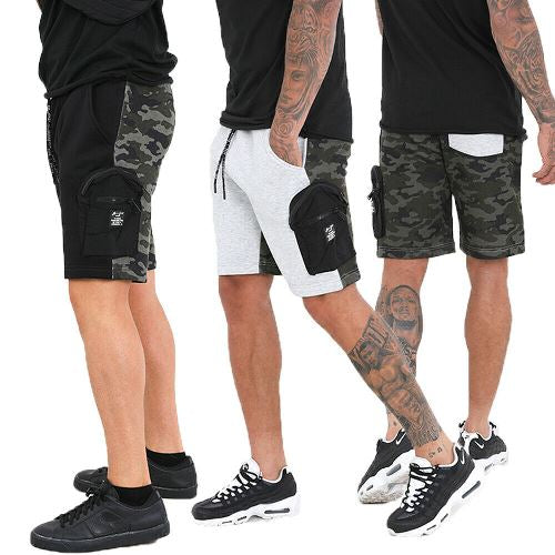 Mens Brave Soul MEIR Camo Shorts-0