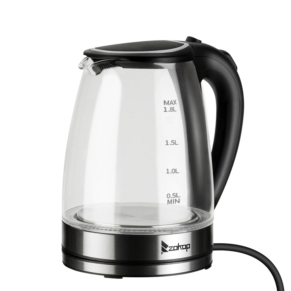 1.8L Electric Glass Kettle UK Plug