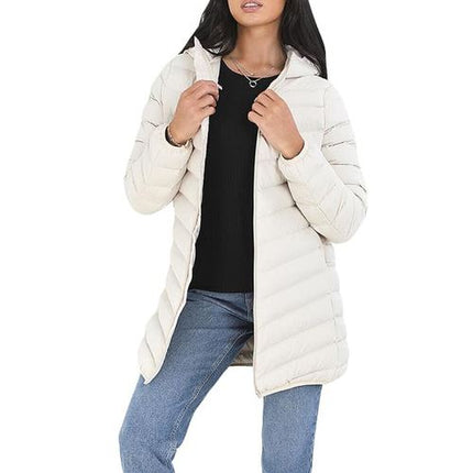 Ladies Brave Soul Grantlong Padded Long Coat-5