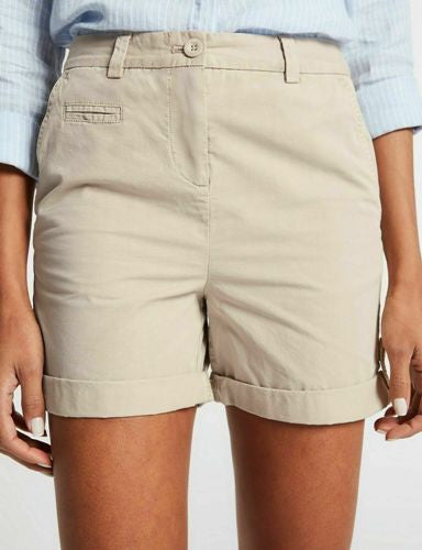 Ladies Pure Cotton Roll Up Chino Shorts - ex Store-6