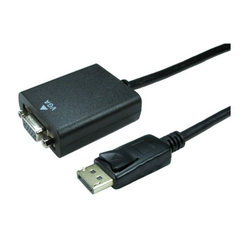 Spire DisplayPort Male to VGA Female Converter Cable, 15cm, Black-0