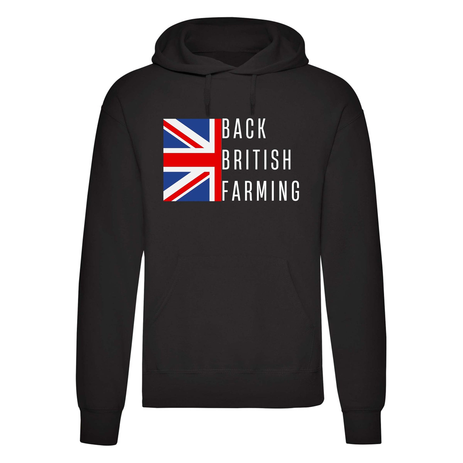 Back British Farmers Printed Hoodie-0