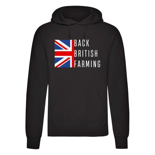 Back British Farmers Printed Hoodie-0