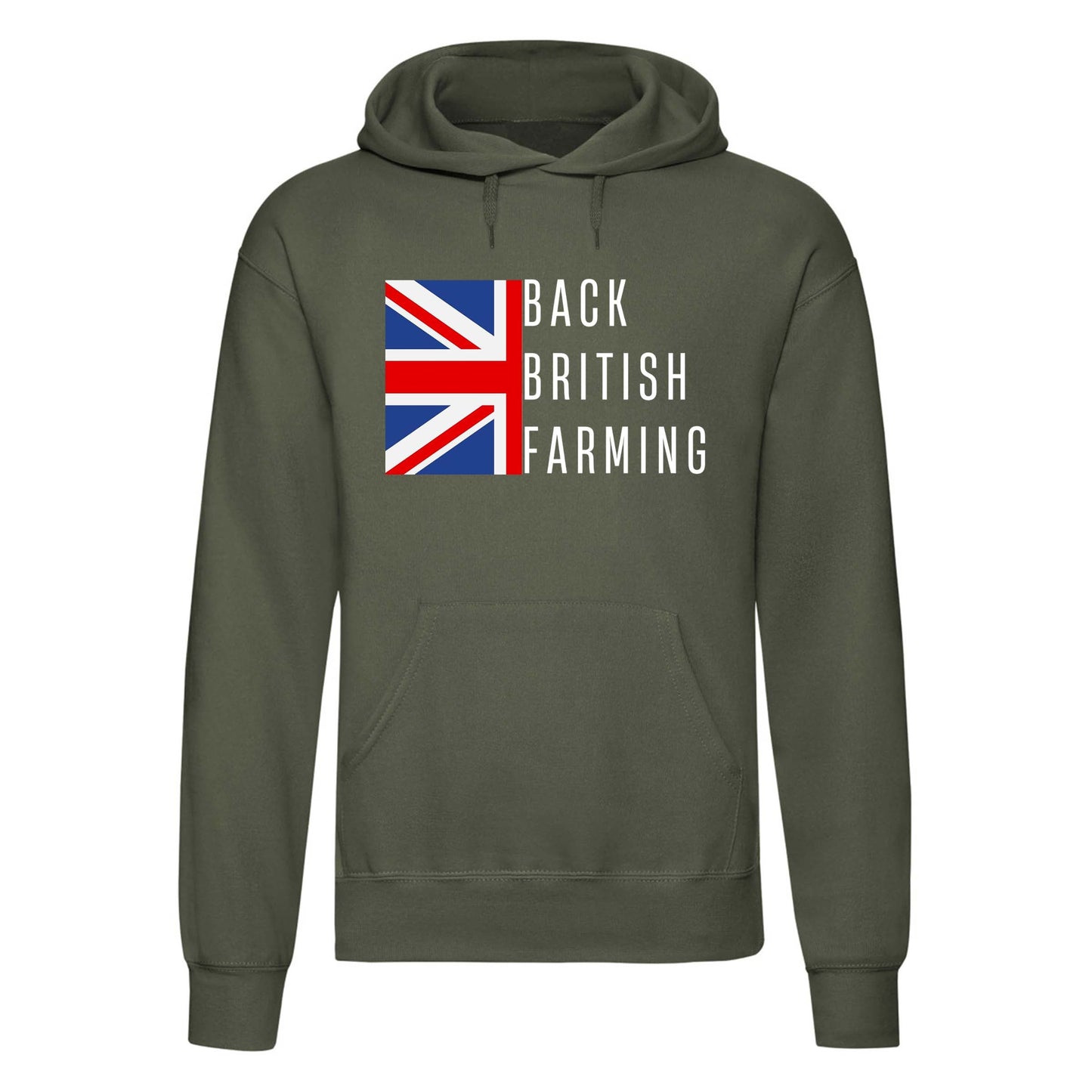 Back British Farmers Printed Hoodie-3