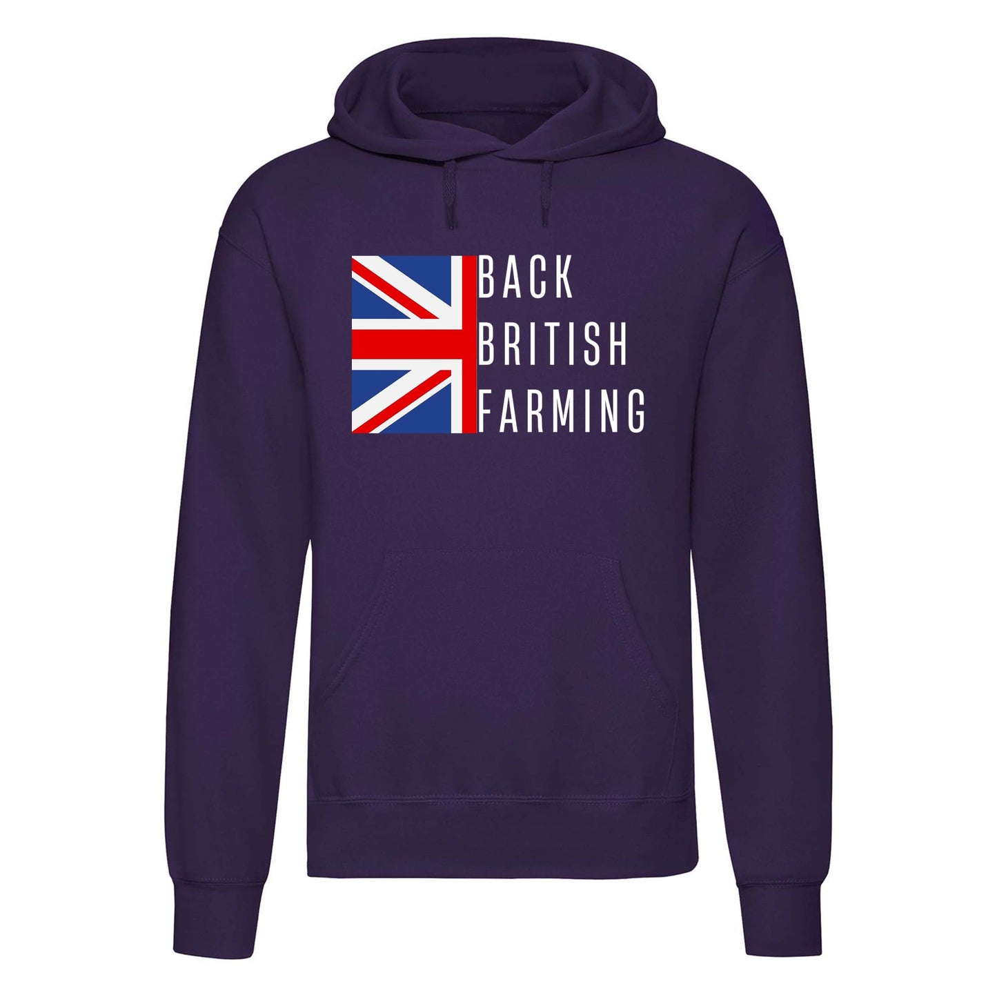 Back British Farmers Printed Hoodie-9