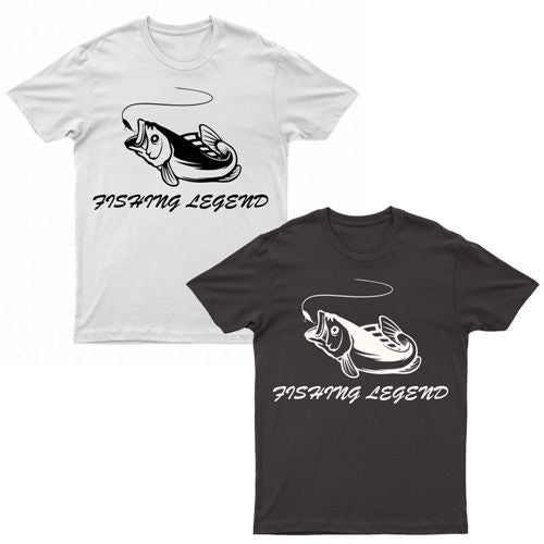 Adults Heavy Cotton "Fishing Legend" T-Shirt-0