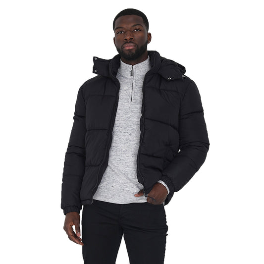 Mens Brave Soul DAVISHOOD Padded Jacket-0