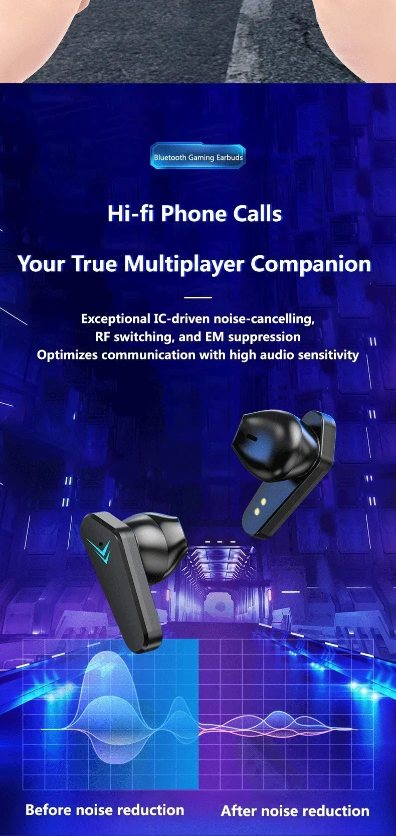 X15 TWS Wireless Earphone 5.3 bluetooth Headphone 65ms Low Latency Earbud Esport Gaming Headset Gamer with Mic For xiaomi iphone