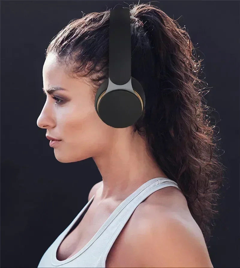 07S Wireless Headphones Foldable Adjustable Stereo Gaming Earphone Bluetooth+TF Play+3.5mm AUX 3 Modes HIFI Heavy Bass Headsets