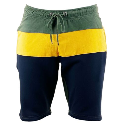 Mens Slim Fit Contrast Fleece Shorts - S010-2