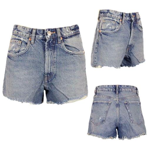 Womens Denim Shorts Hot Pants-0