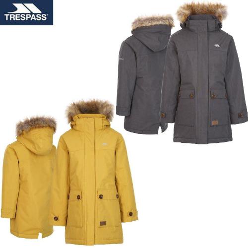 Kids Trespass Rhoda Fishtail Padded Jacket-0