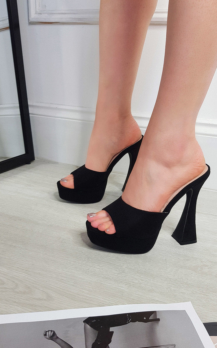 Chunky Platform High Heels-3