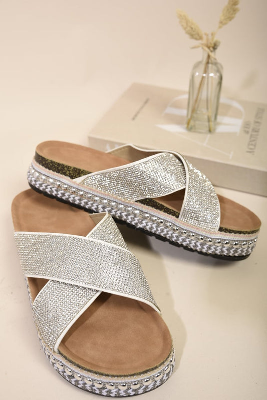 Platform Diamante Sandals-0