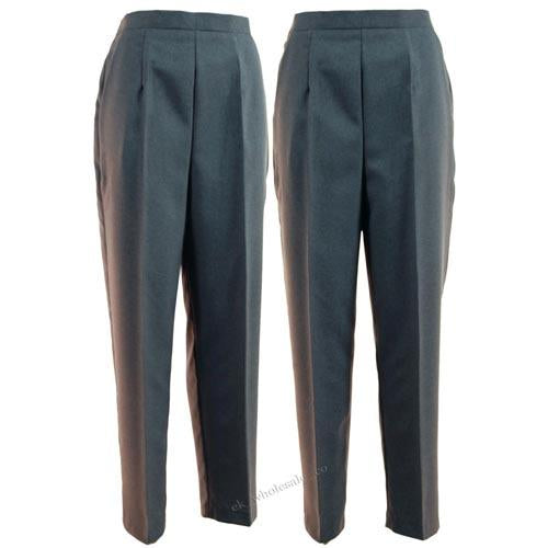 Ladies Bowls Trousers - Grey-0