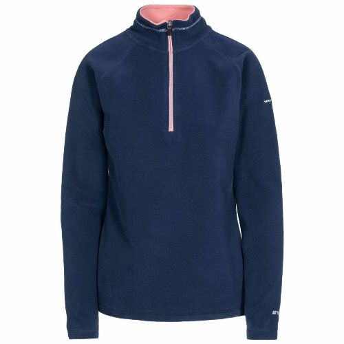 Ladies Trespass Skylar Half Zip Top Fleece Jumper-9