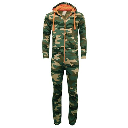 Adults Unisex Woodland Camouflage Onesie-2