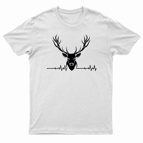 Adults Stag ECG Logo Printed T-Shirt-3